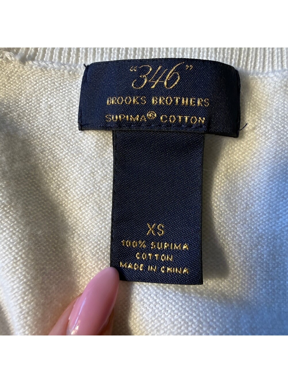 Brooks Brothers 346 Supima Cotton Pink Argyle Back to School Preppy Sweater Vest - Picture 2 of 3